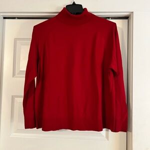 EUC 2X Talbots Red Turtleneck Sweater